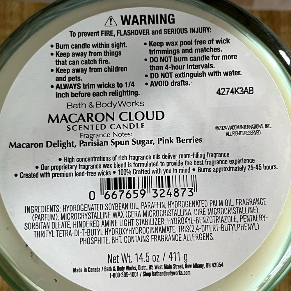 Bath & Body Works Emily in Paris Macron Cloud 3-Wick Candle - Picture 3 of 5